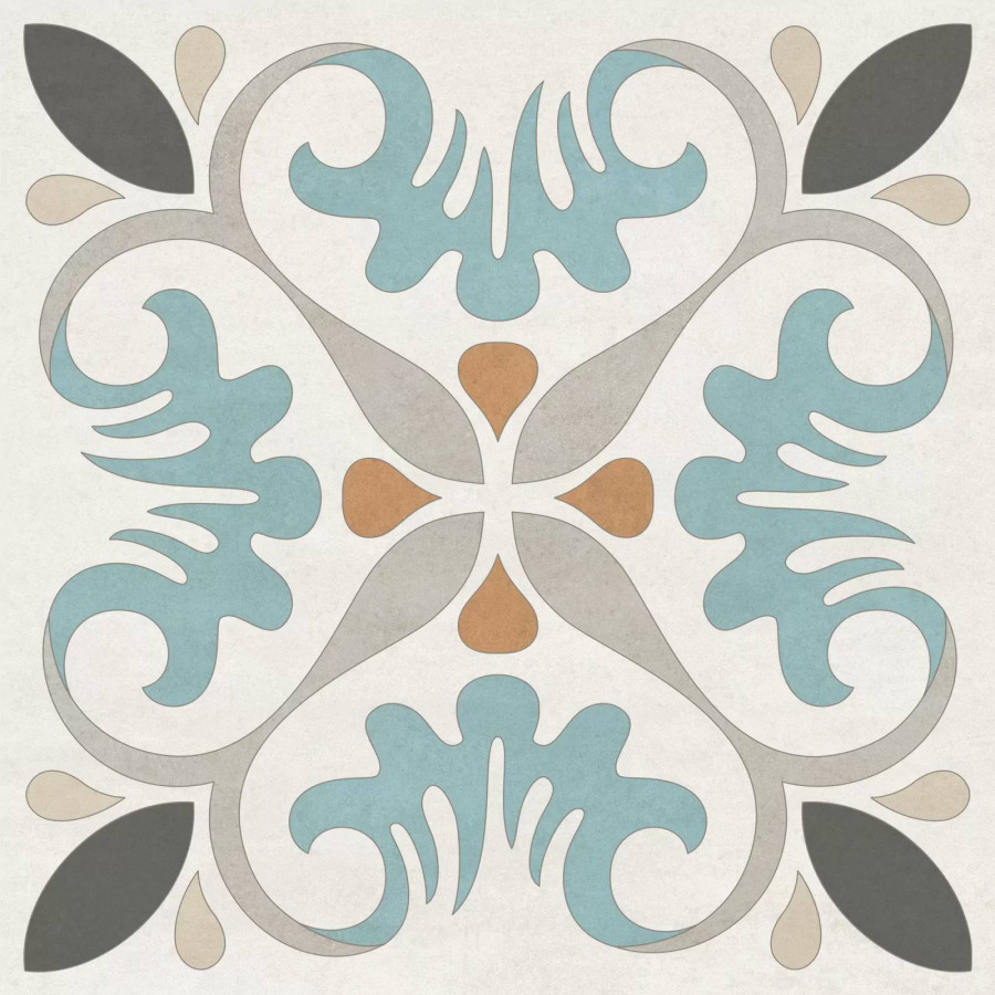 Керамогранит 20x20 8мм Design Art GP2020DGA01 Laura матовый матовая многоцветный Artkera Group