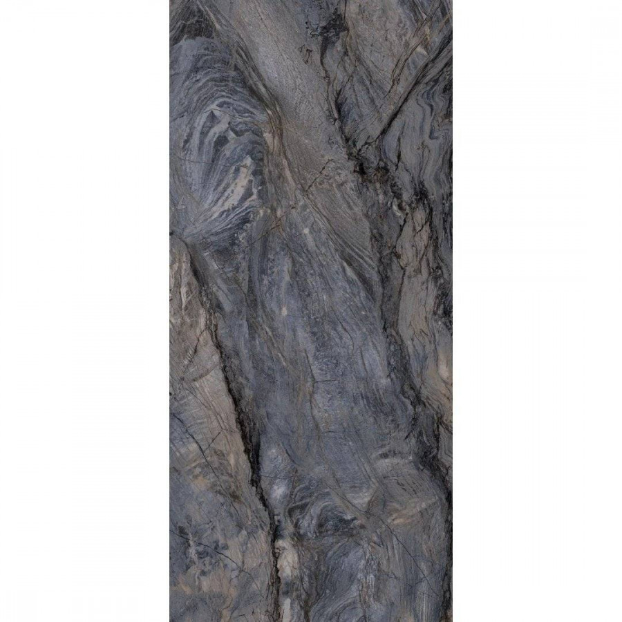 Керамогранит 119x60 9мм The Wild Spirit 502019 Explosion Blue Lx полированная синий Roberto Cavalli