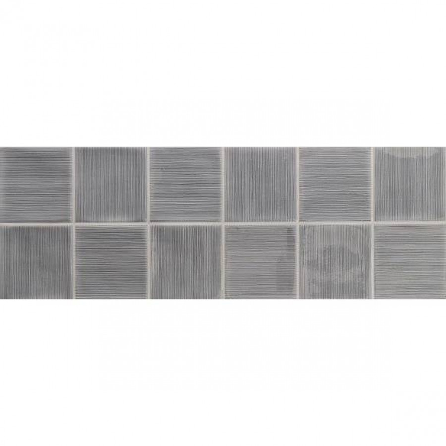 Декор 61x21 9мм Arlette Mosaico Aqua глянцевая серый Roca