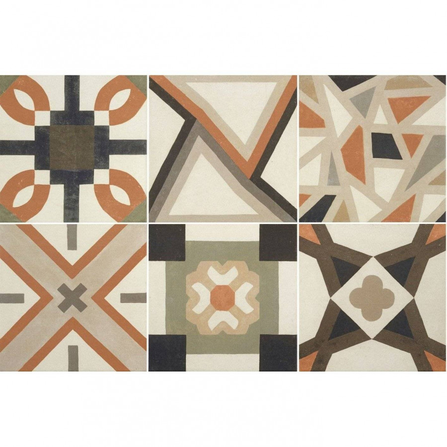 Керамогранит 20x20 8мм Niza Coral матовая черный Roca