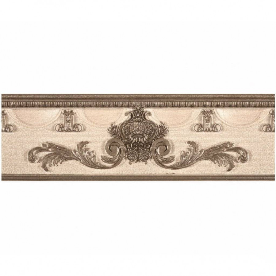 Бордюр 32x9 9мм Aura RCS000008 Cenefa Scala Vision глянцевая бежевый Rocersa