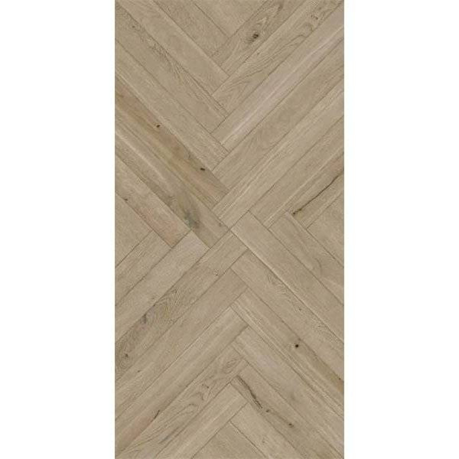Керамогранит 120x60 9мм Rovere Ombre Chevron Oak Rc матовая бежевый Rocersa