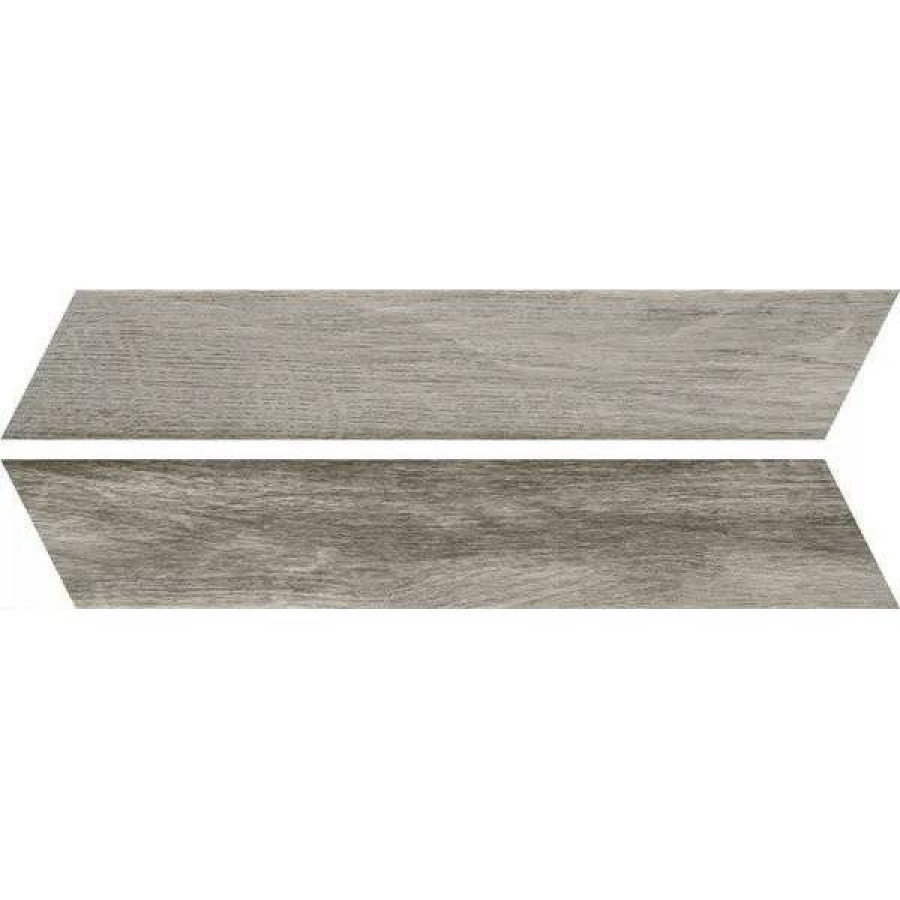 Керамогранит 41x8 10мм Vintage J86583 Cendre Chevron сатинированная серый Rondine Group RHS