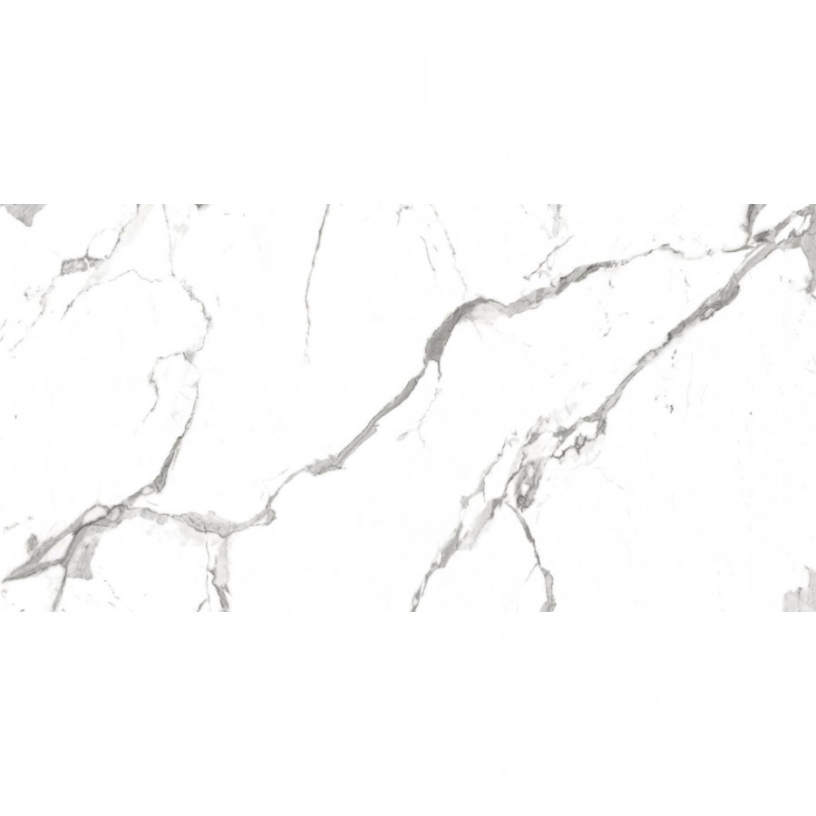 Керамогранит 120x60 9мм R_PR2001 Alps Statuario Polished глянцевая белый Royce