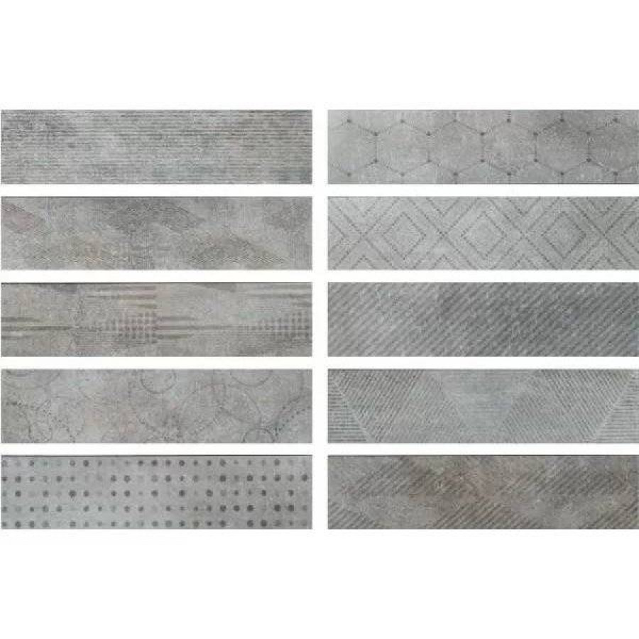 Керамогранит 35x9 10мм Docklands 1047177 Freeport Grey Mix матовая серый Serenissima Cir