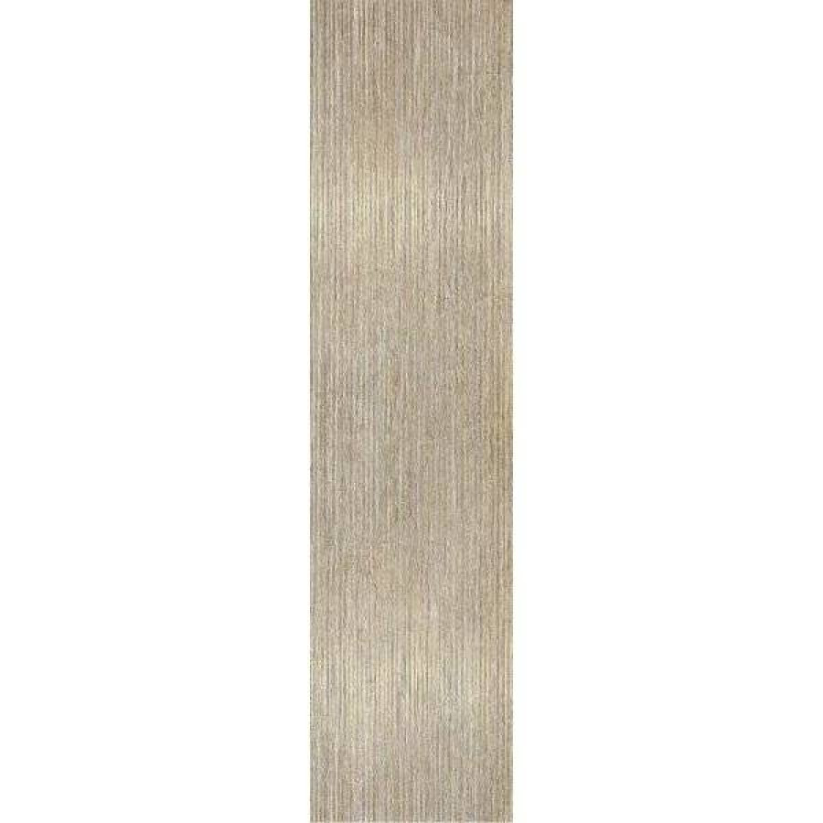 Декор 120x30 10мм Fossil 1069629 Lines Gold Crema матовая бежевый Serenissima Cir