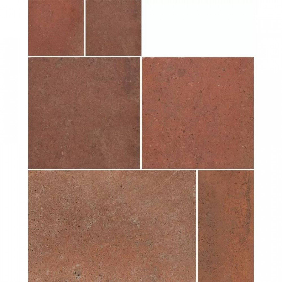 Керамогранит 61x40 10мм Italica 1086527 Modulare 39 Terra Bruciata (комплект 2шт 20x20. 1шт 20x40. 2шт 40x40. 1шт) матовая коричневый Serenissima Cir