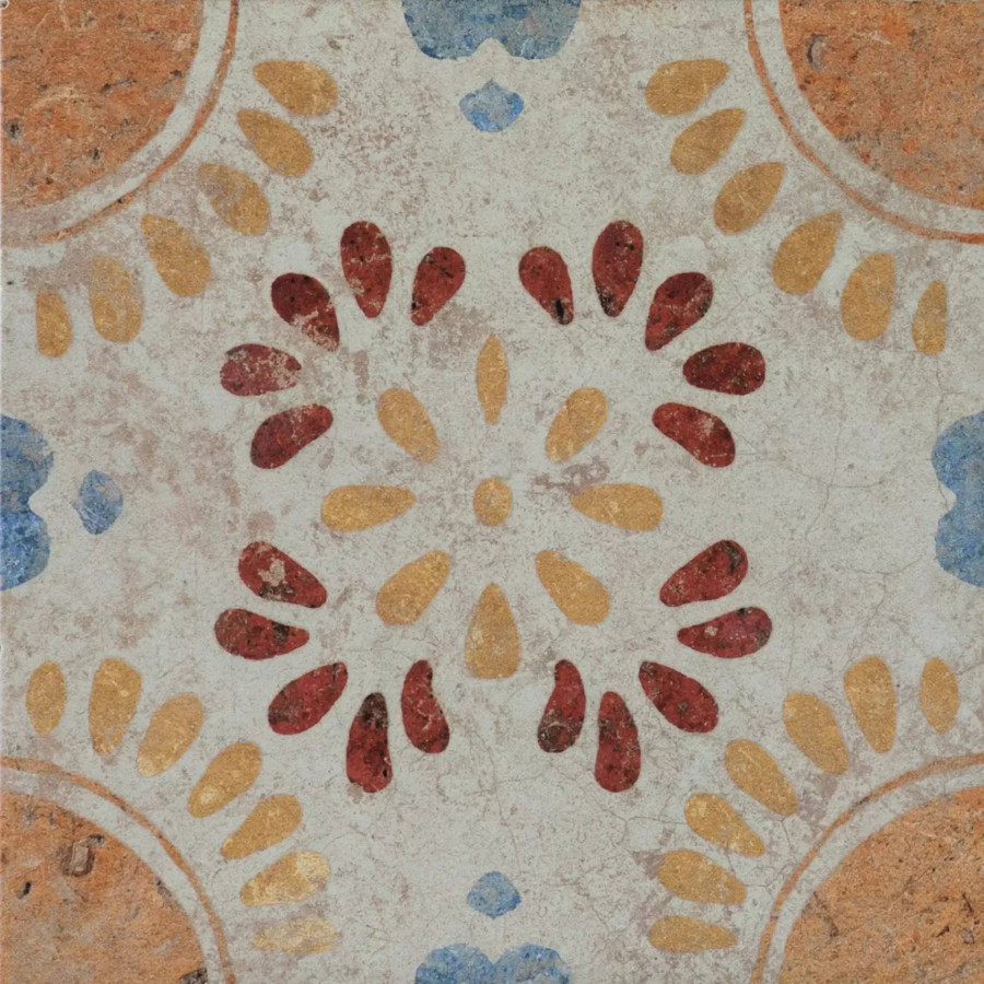 Керамогранит 20x20 10мм Cotto Del Campiano Terre Emiliane Mix матовая бежевый Serenissima Cir