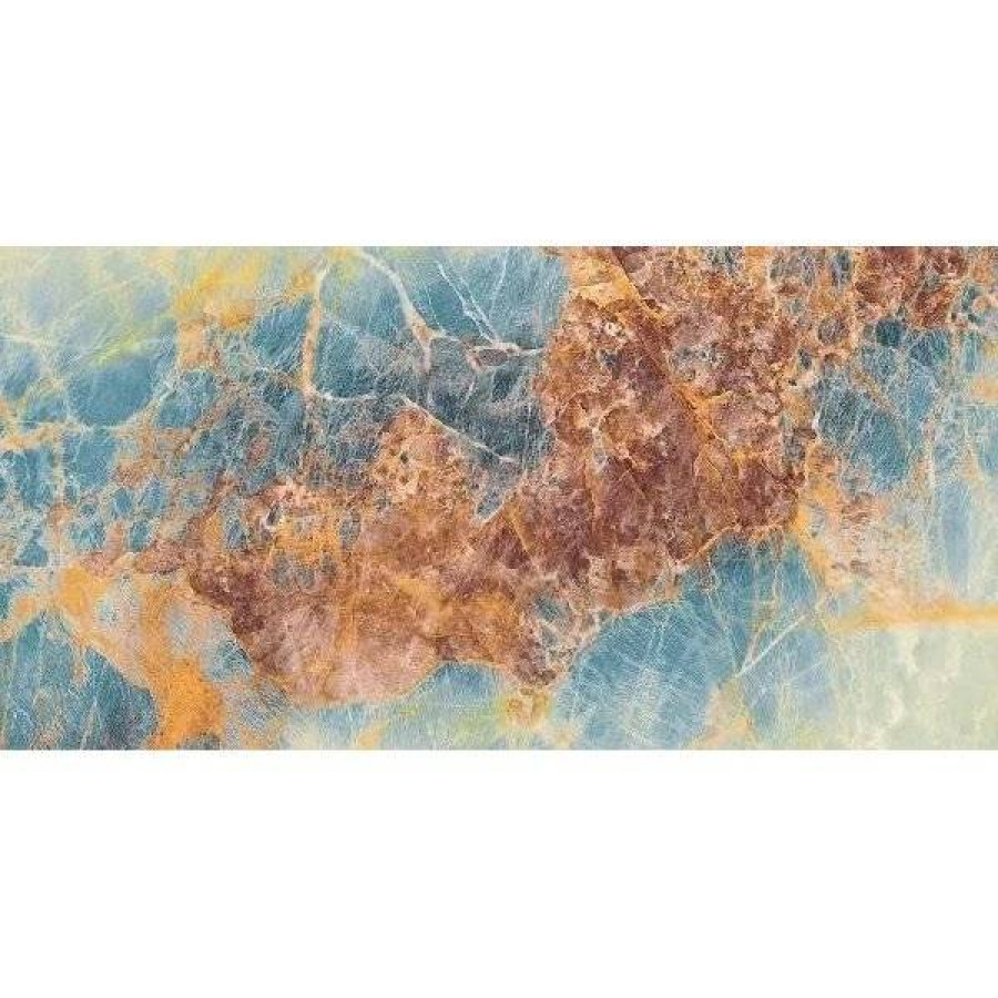 Керамогранит 160x80 9мм Nebula Sapphire SN74945 Exotic полированная голубой Seron