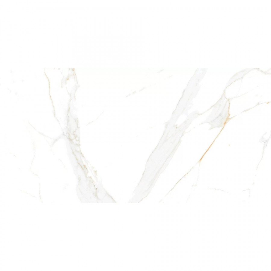 Керамогранит 120x60 9мм Glossy Statuario Regal Gold полированная белый Asia Pacific