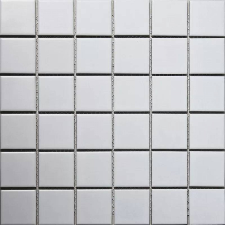 Мозаика 31x31 6мм Homework ID1005 White Matt (4.8x4.8) матовая белый Starmosaic