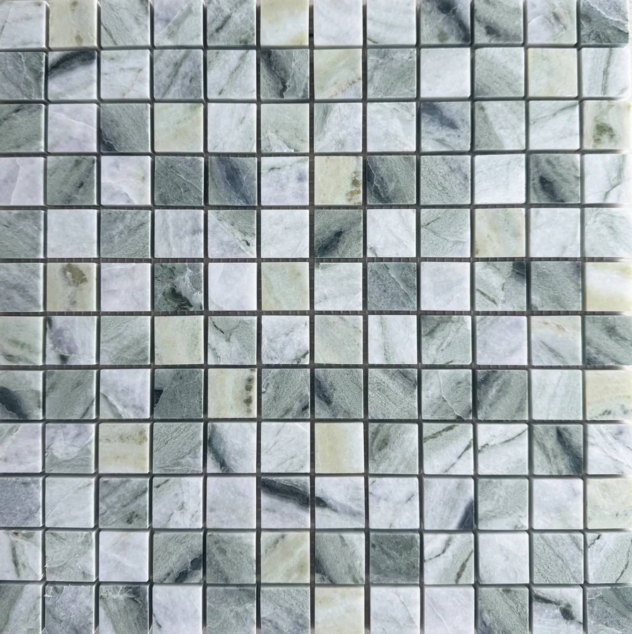 Мозаика 31x31 7мм Wild Stone JMST2502 Green Marble (2.3x2.3) глянцевая зеленый Starmosaic