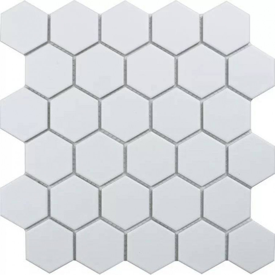 Мозаика 28x27 6мм Hex+Octagon+Triangolo MT31000/IDL1005 Hexagon Small White Matt матовая белый Starmosaic