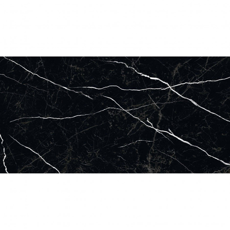 Керамогранит 120x60 9мм Palacio Nero Marquina High Gloss полированная черный Staro