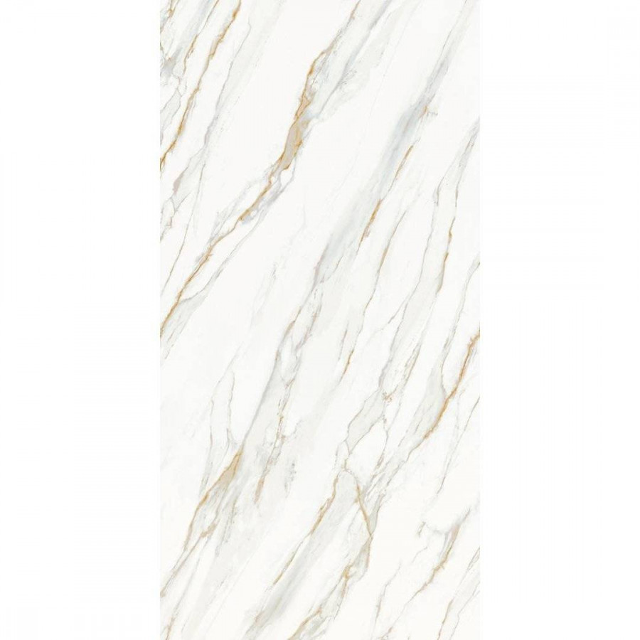 Керамогранит 320x160 12мм Slab Matt Calacata Gold Honed матовая белый Staro