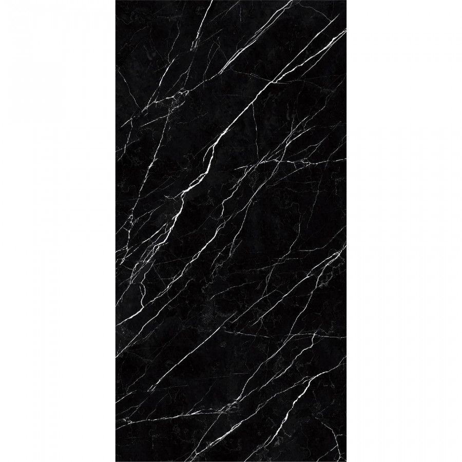 Слэб керамический 320x160 12мм Slab Polished Black Marquina полированная черный Staro