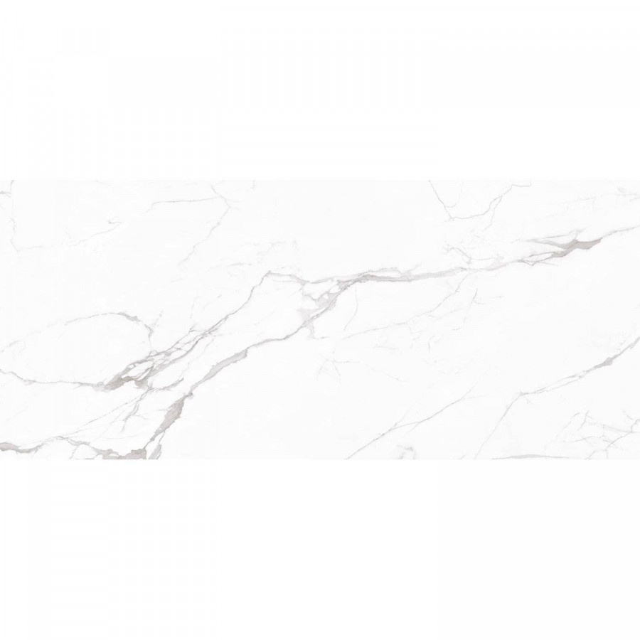 Керамогранит 280x120 6мм Slab Polished Manhattan White Elegance глянцевая белый Staro