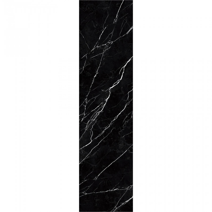 Слэб керамический 320x80 12мм Slab Polished Black Marquina полированная черный Staro