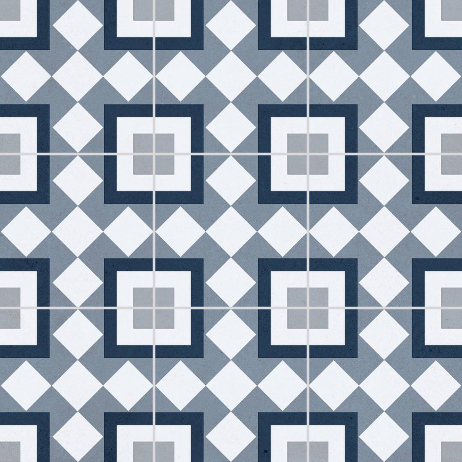 Керамогранит 60x60 8мм Carpets Bristol Blue Matt матовая многоцветный Staro