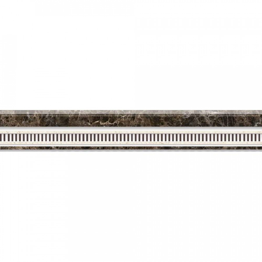 Бордюр 25x4 9мм Cantera Listelo глянцевая коричневый STN Ceramica