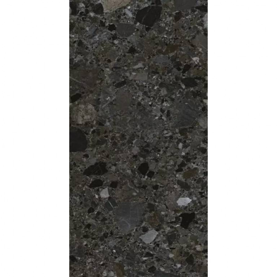 Керамогранит 120x60 9мм Inlay Dark Pul. Rect полированная черный STN Ceramica