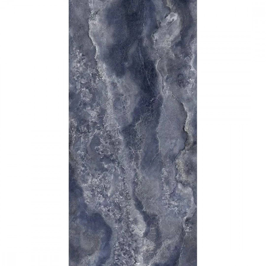 Керамогранит 120x60 9мм Onyx Diamond 148053 Blumarine Lucido Rett глянцевая синий Tagina Ceramiche