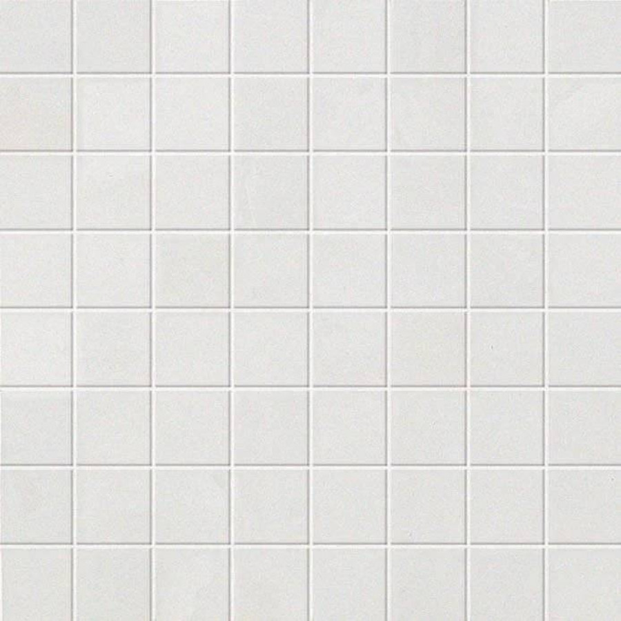 Мозаика 30x30 10мм Marvel ASK6 Moon Mosaico Matt матовая белый Atlas Concorde