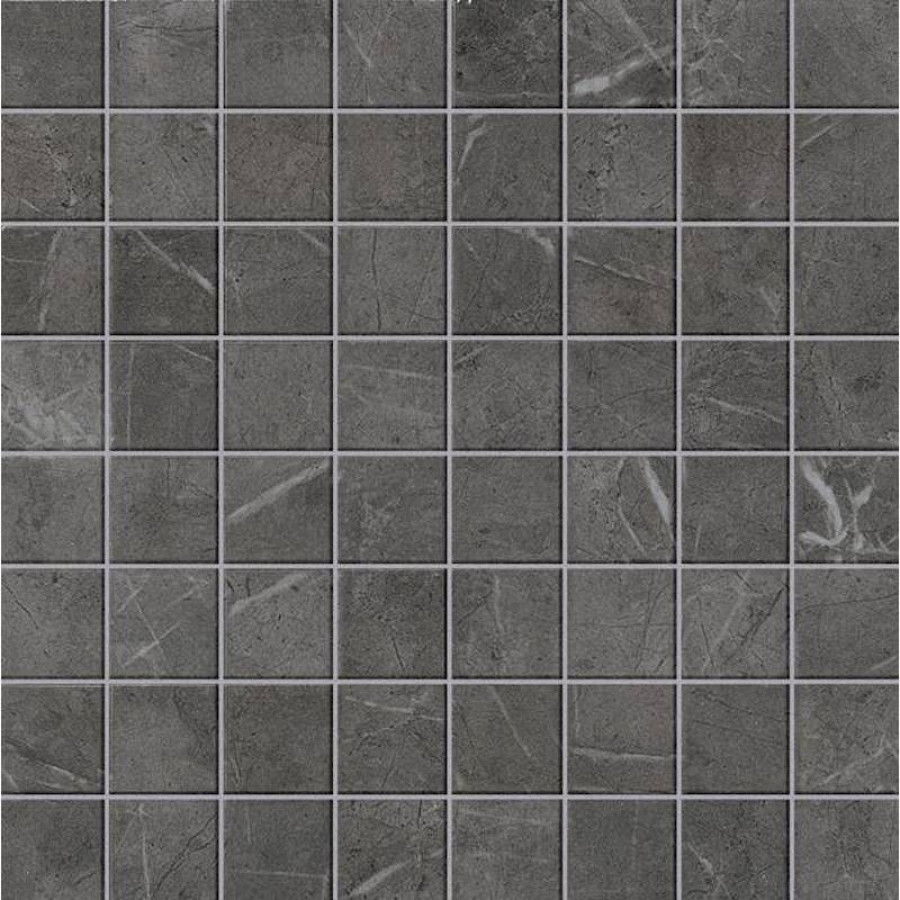 Мозаика 30x30 10мм Marvel ASLA Grey Mosaico Matt матовая серый Atlas Concorde