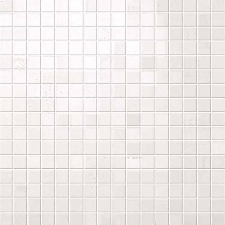 Мозаика 30x30 10мм Marvel ASMC Moon Mosaico Lappato лаппатированная белый Atlas Concorde