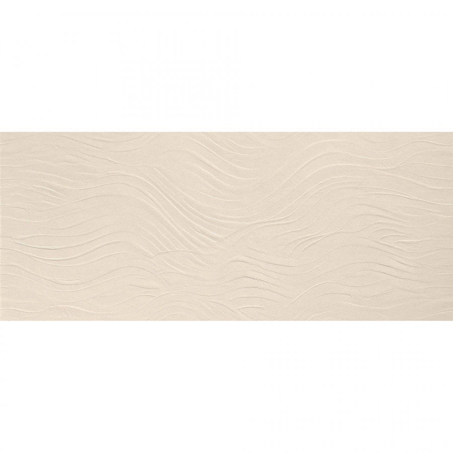 Керамическая плитка 120x50 8.5мм Boost Natural A64Y 3D Wave Kaolin матовая бежевый Atlas Concorde