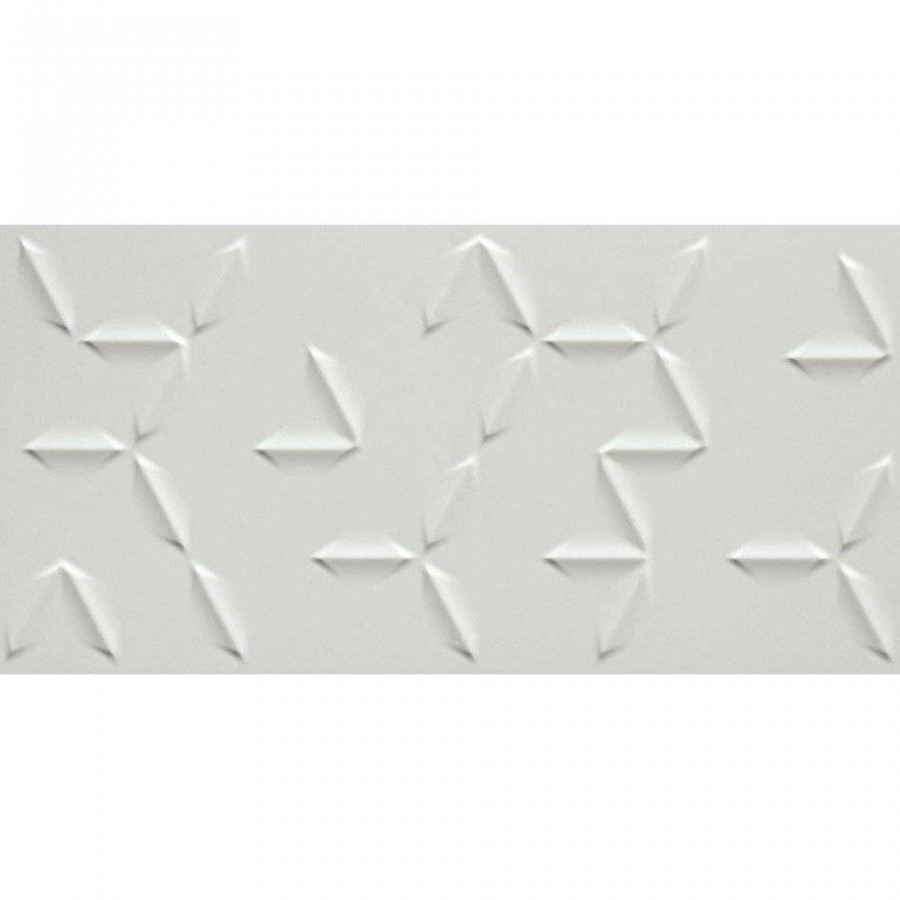 Керамическая плитка 80x40 8.5мм 3D Wall 8DWF Flake White Matt матовая белый Atlas Concorde
