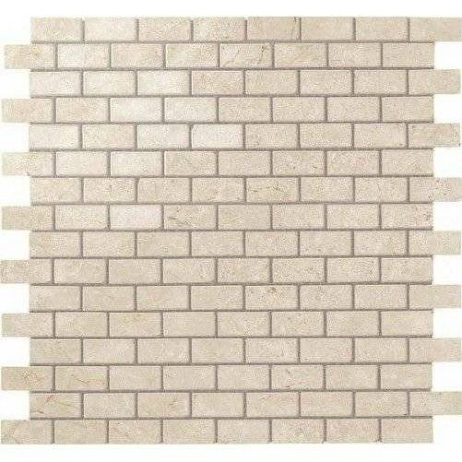 Мозаика 30x30 10мм Marvel Stone AS32 Cream P. Mosaico Lapp. Burattato лаппатированная бежевый Atlas Concorde