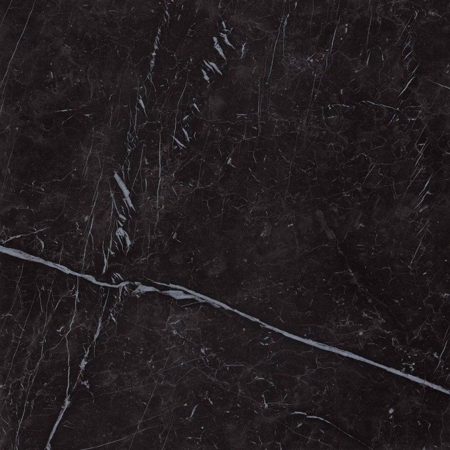Керамогранит 60x60 9мм Marvel Stone AZRM Nero Marquina Lappato лаппатированная черный Atlas Concorde