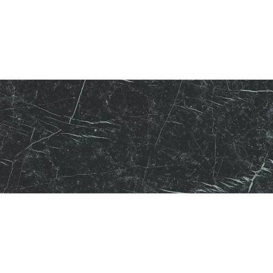 Керамическая плитка 120x50 8.5мм Marvel Stone A4S7 Nero Marquina глянцевая черный Atlas Concorde