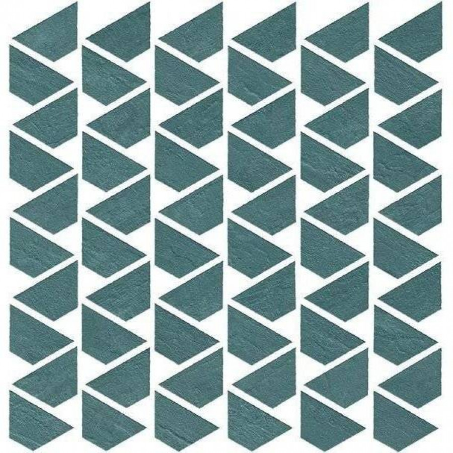 Мозаика 32x31 8.5мм Raw 9RFE Petroleum Flag матовая синий Atlas Concorde