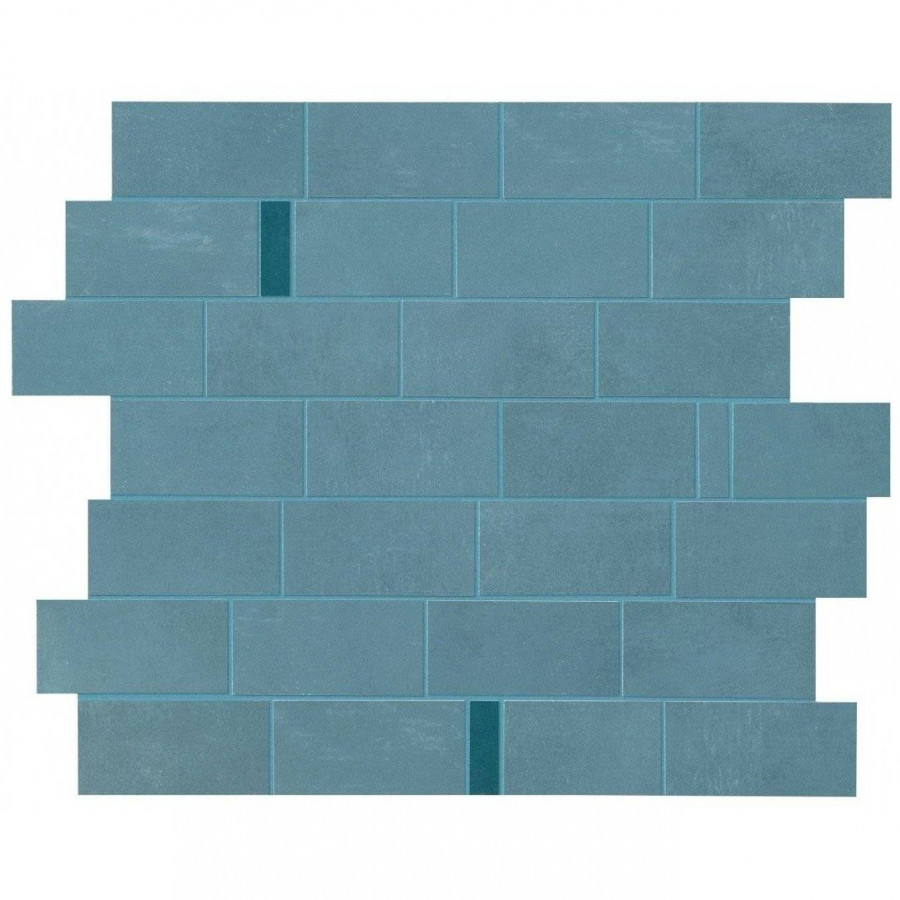 Мозаика 33x30 6мм Boost Pro 9BMU Powder Blue Minibrick Ocean матовая бирюзовый Atlas Concorde