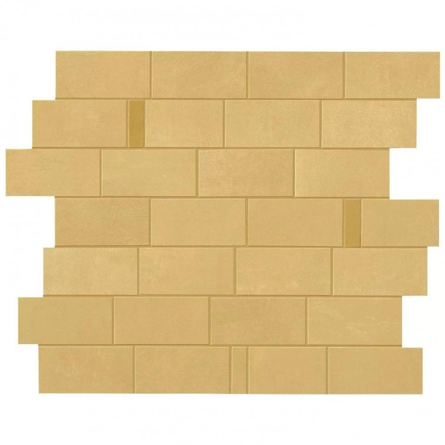 Мозаика 33x30 6мм Boost Pro 9BMT Mustard Minibrick Yellow матовая желтый Atlas Concorde