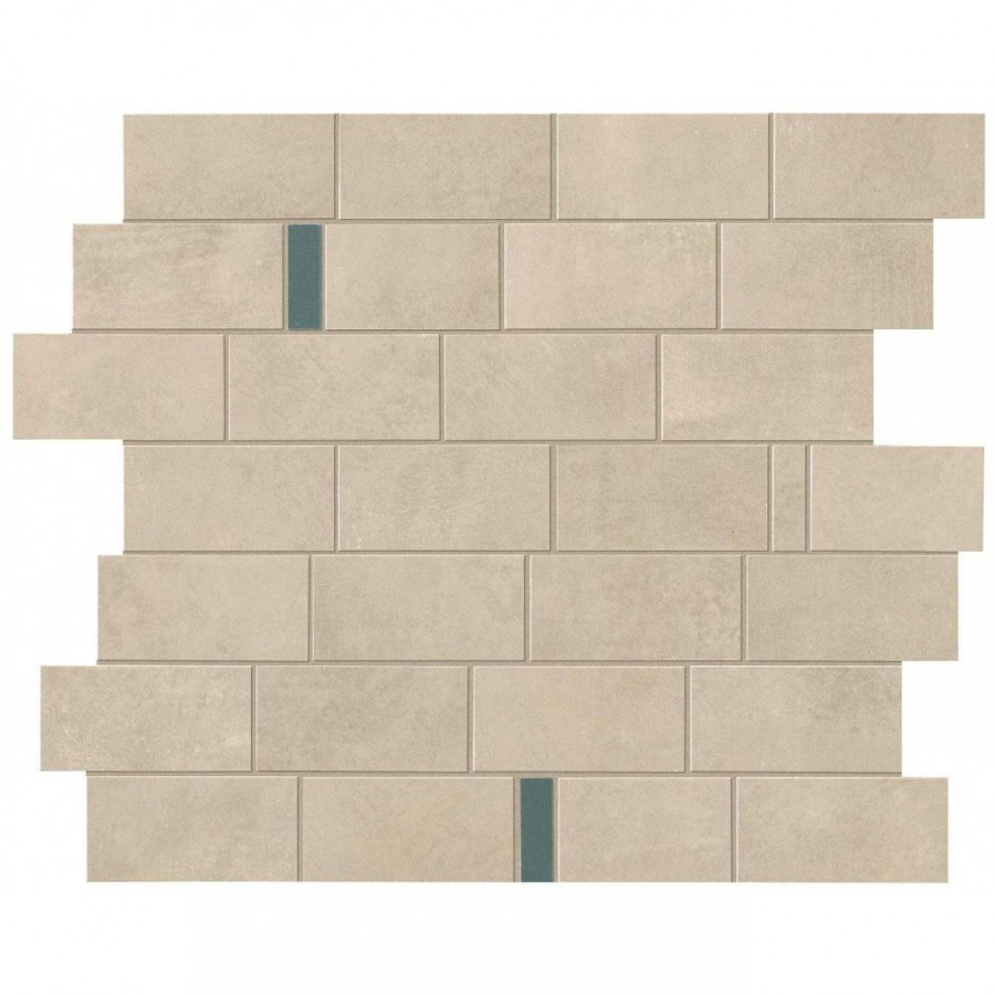 Декор 33x30 9мм Boost Pro 9BMV Cream Minibrick Blue матовая бежевый Atlas Concorde