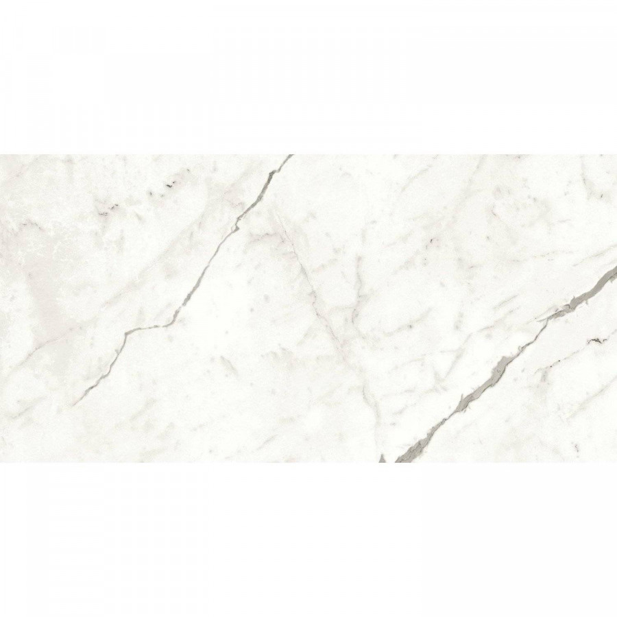 Керамогранит 120x60 8мм Marvel Shine A4Q2 Statuario Supremo Lappato лаппатированная белый Atlas Concorde