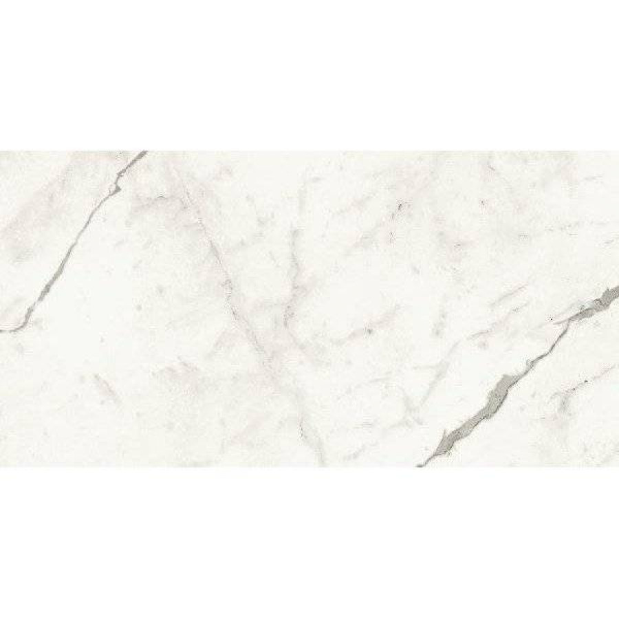 Керамогранит 80x40 8мм Marvel Shine A3ZU Statuario Supremo Shiny глянцевая белый Atlas Concorde