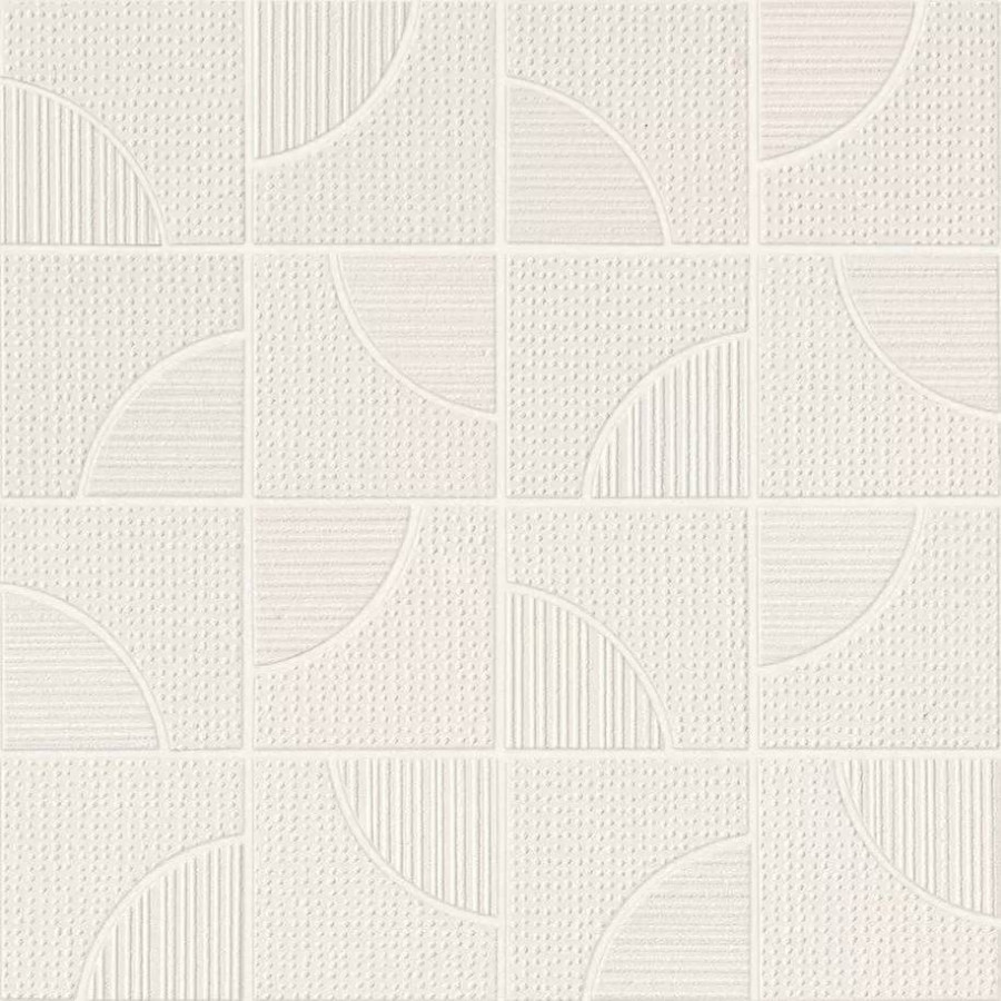 Мозаика 32x32 8.5мм Aplomb A6SK White Mosaico Arch матовая белый Atlas Concorde