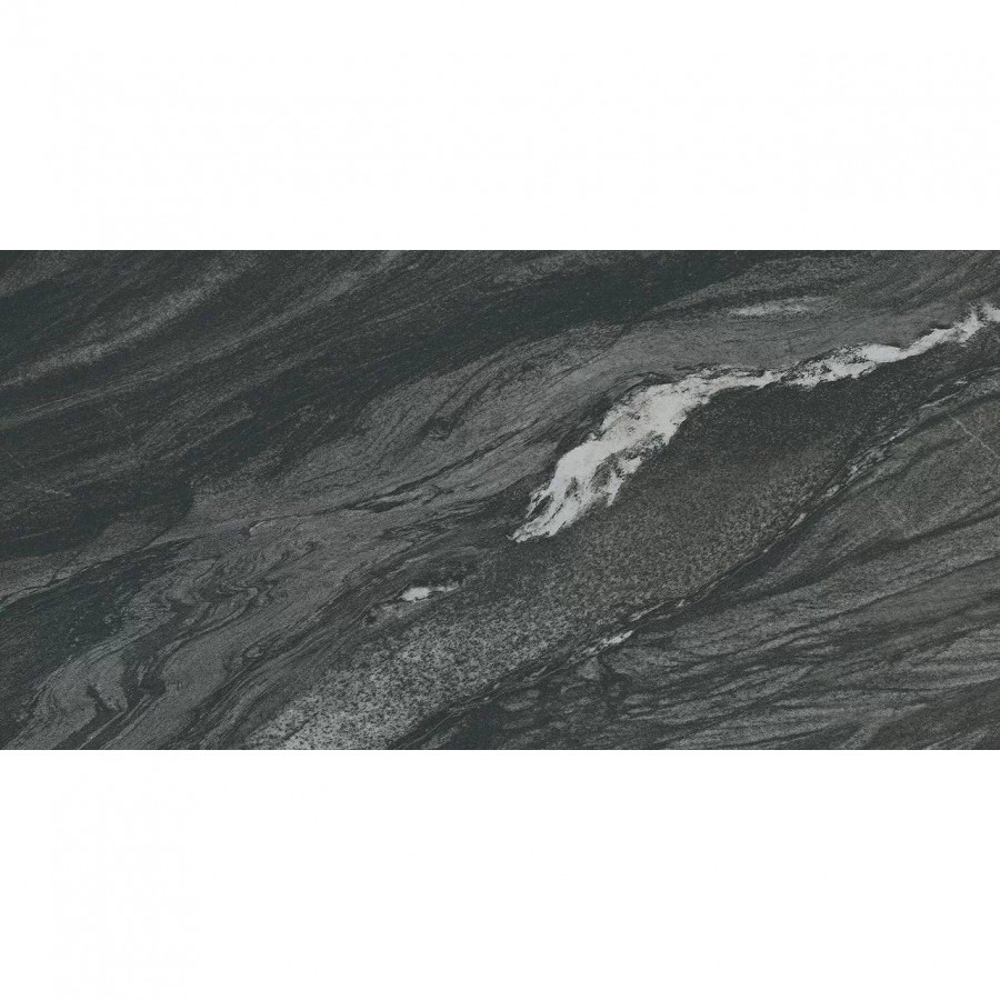 Керамогранит 120x60 9мм Marvel Diva AU8J Black Tempest Velvet сатинированная черный Atlas Concorde