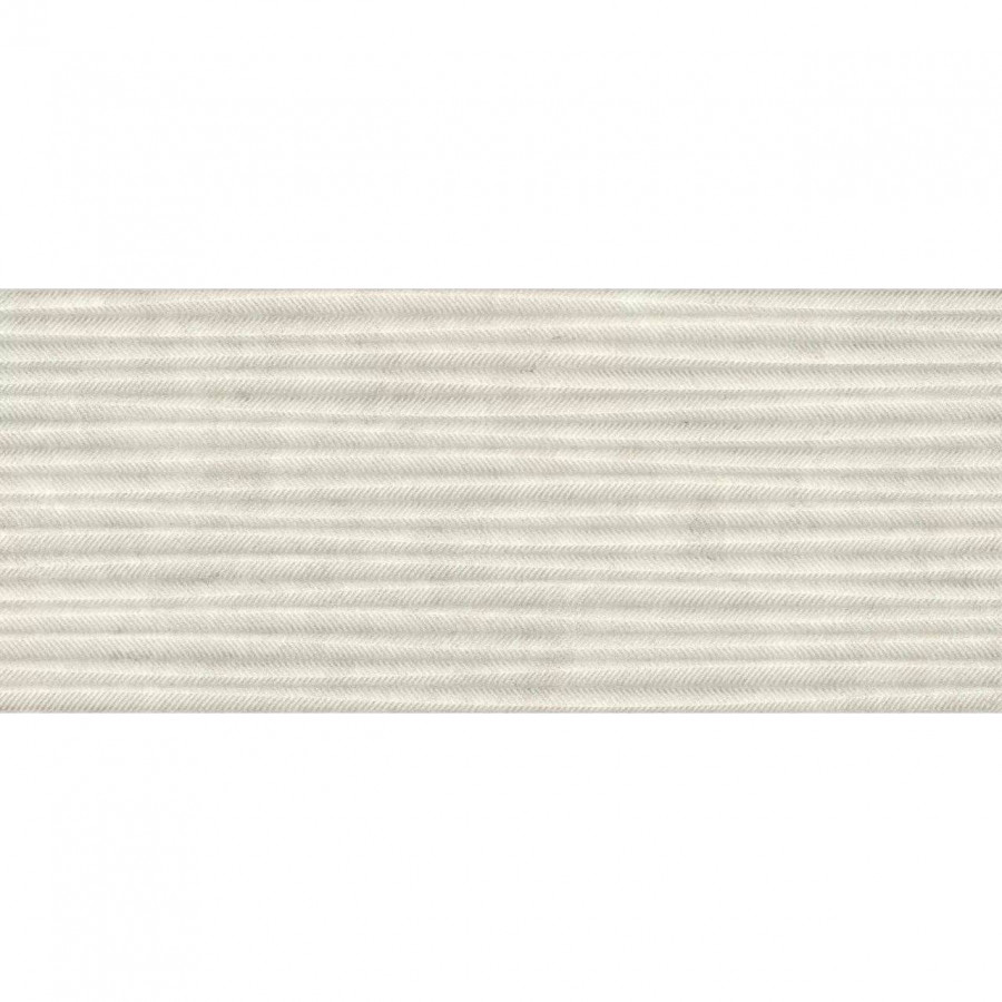 Керамическая плитка 120x50 10мм Boost Icor AYQO 3D Wheat Bone Matte матовая белый Atlas Concorde