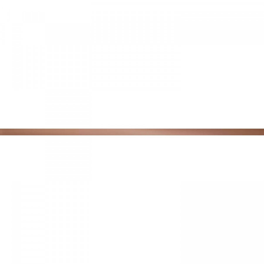Бордюр 90x2 10мм Serenity Steel Copper 3 глянцевая коричневый Tubadzin