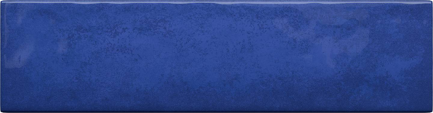 Керамическая плитка 30x8 10мм Masovia Cobalto A gloss STR глянцевая синий Tubadzin