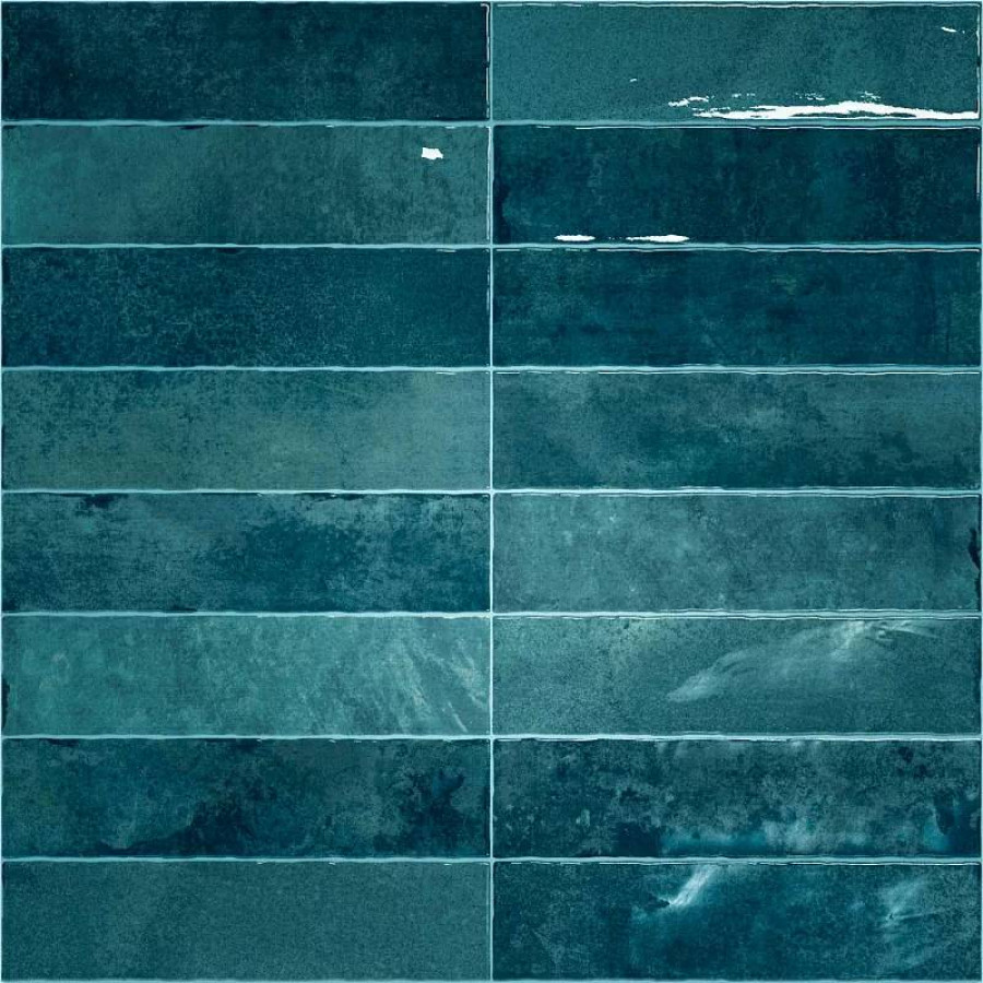 Керамическая плитка 30x8 8.4мм Nairobi Blue глянцевая синий Vilar Albaro