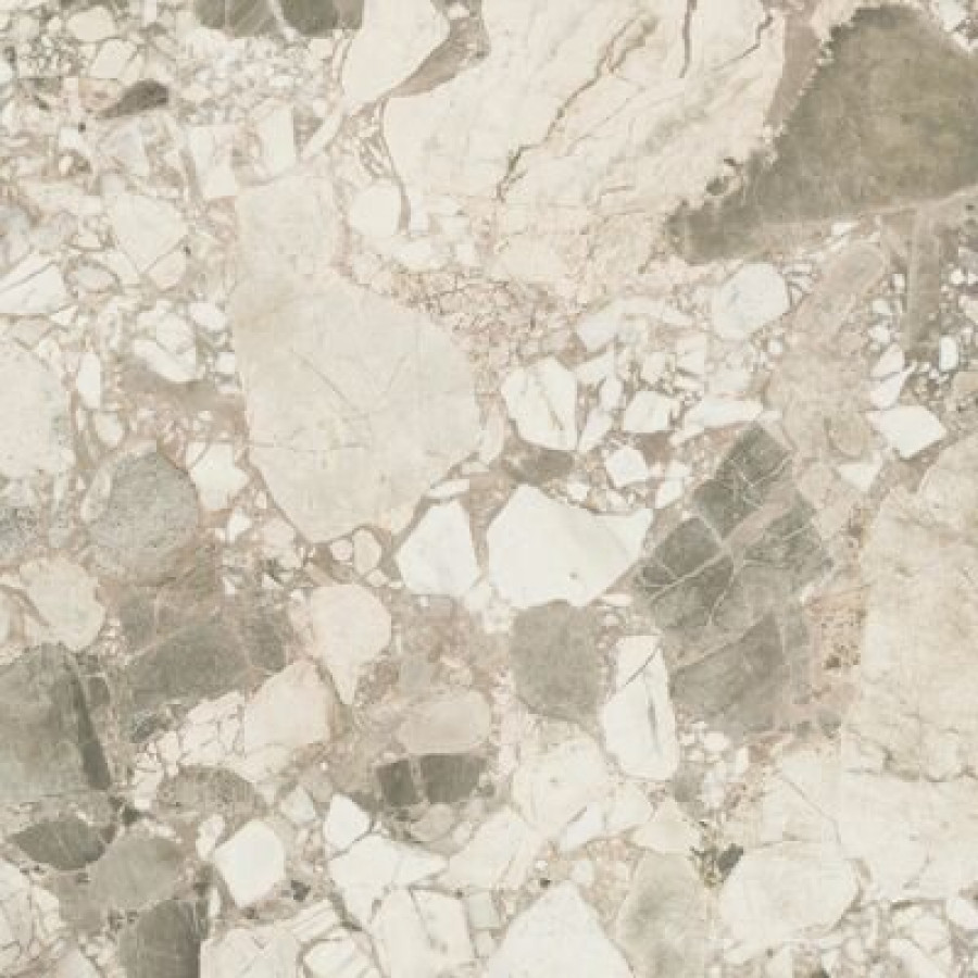 Плитка Плитка 80x80 9мм Forte Dei Marmi Ceppo Apuano Cream Lappato 610015000654 глянцевая бежевый терраццо, камень, мрамор Атлас Конкорд Атлас Конкорд