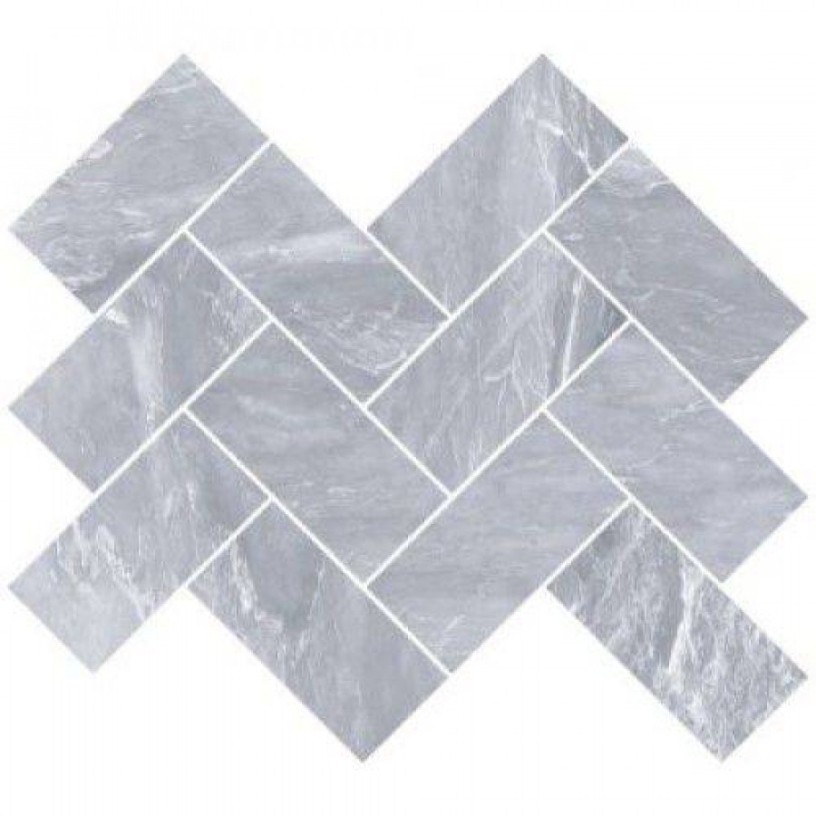 Мозаика 32x28 9мм Marmori K9465708LPR1VTE0 Шеврон Дымчатый Серый (5x10) лаппатированная серый Vitra