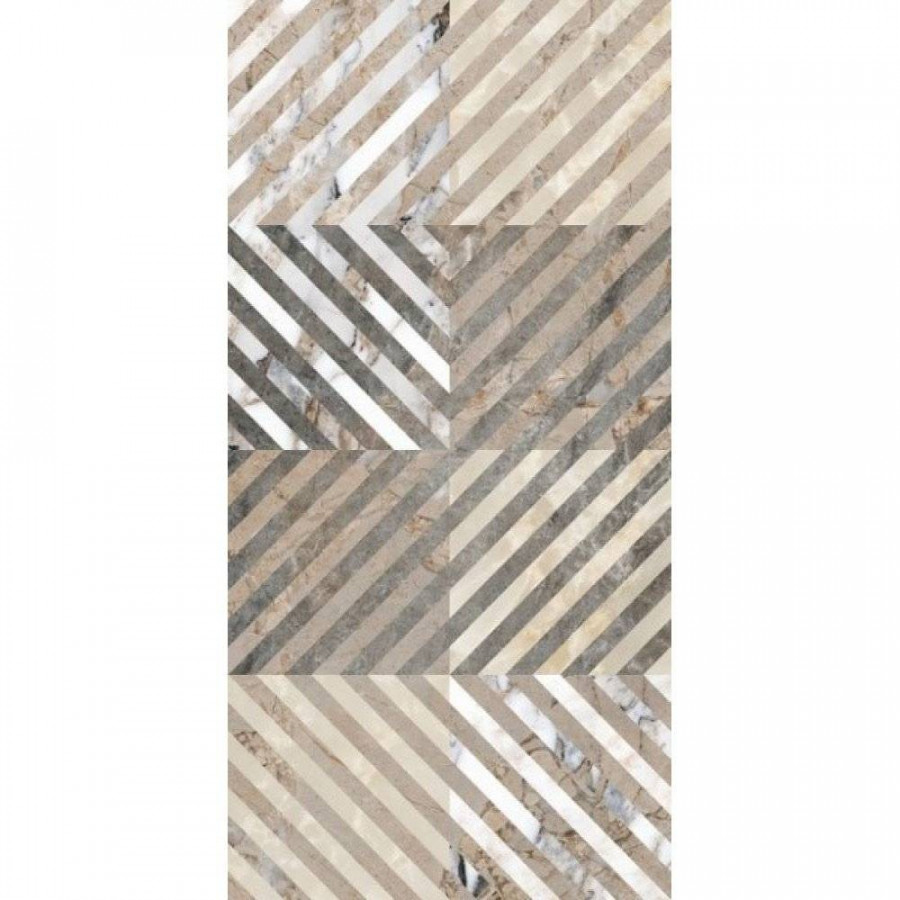 Декор 60x30 9мм Marble-X K949797LPR01VTE0 Геометрический Микс 7Лпр лаппатированная коричневый Vitra