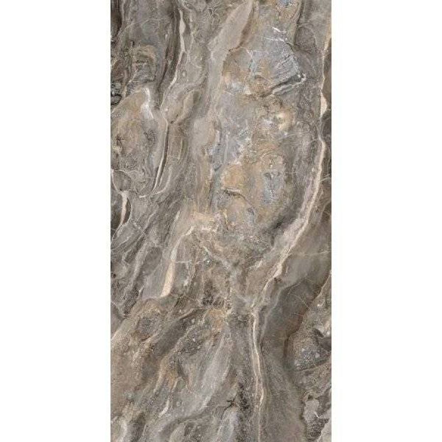 Керамогранит 120x60 9мм Marbleset K951333LPR01VTEP Оробико Темный Греж 7Лпр R9 лаппатированная коричневый Vitra